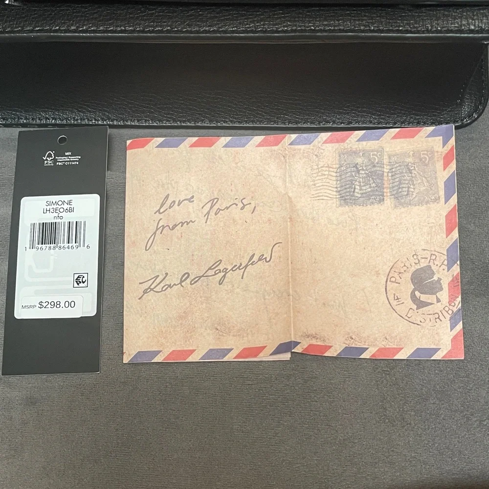 Karl Lagerfeld Black and Red Floral Crossbody Bag - Picture 13 of 16